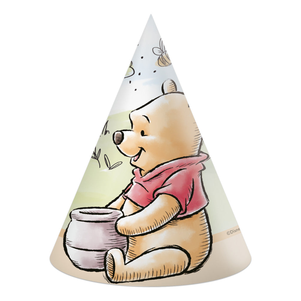 Disney Winnie Puuh Loves Nature Partymütze, Tschako 6 Stk