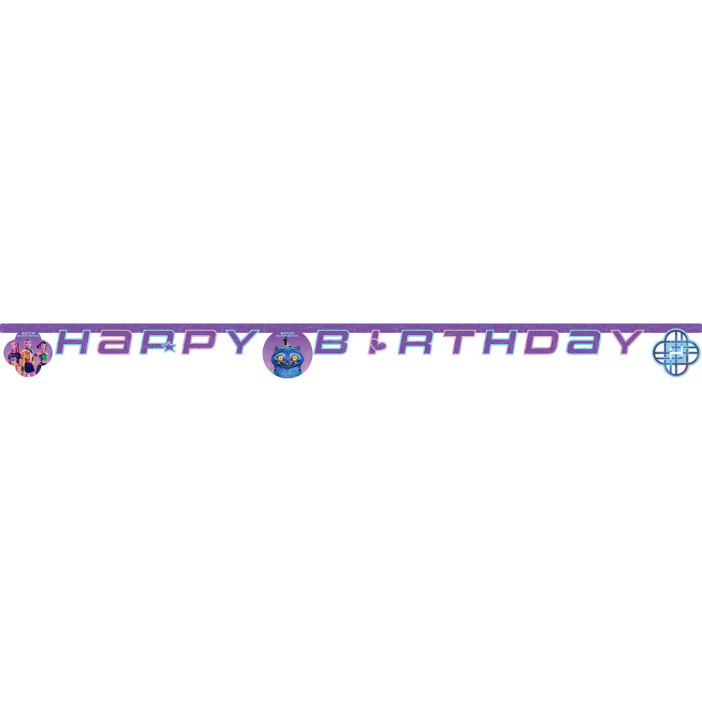 K-pop Demon Hunters Honmoon Happy Birthday Schriftzug 200 cm FSC