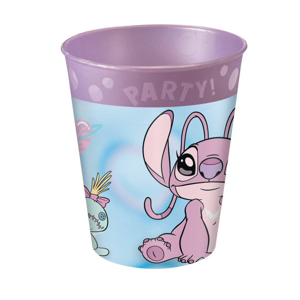 Disney Lilo und Stitch Angel Cute Micro Premium Kunststoffbecher Set 4 Stück 250 ml