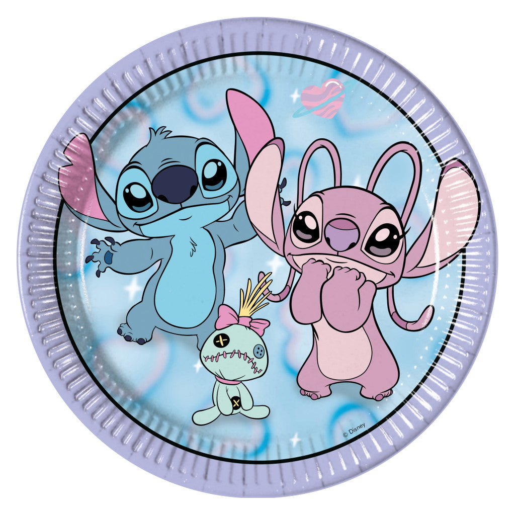 Disney Lilo und Stitch Angel Cute Papierteller 8 Stk 23 cm FSC