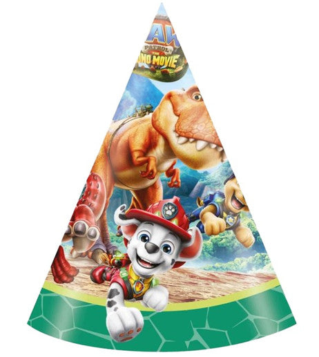 Paw Patrol Dino Movie Partyhut, Kegel 6 Stück