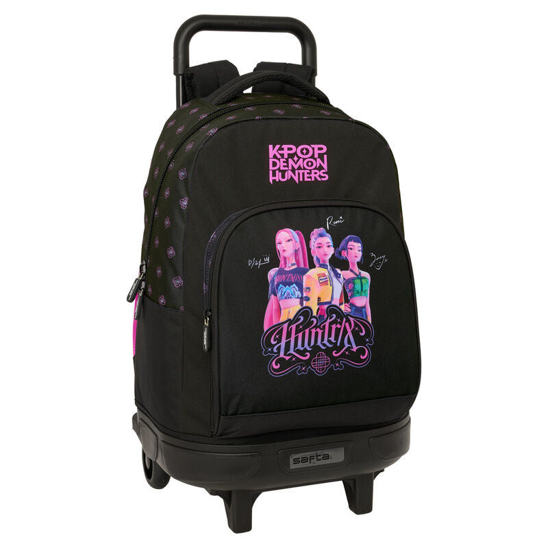 K-pop Demon Hunters Negra Premium Roll-Schultasche, Tasche 45 cm