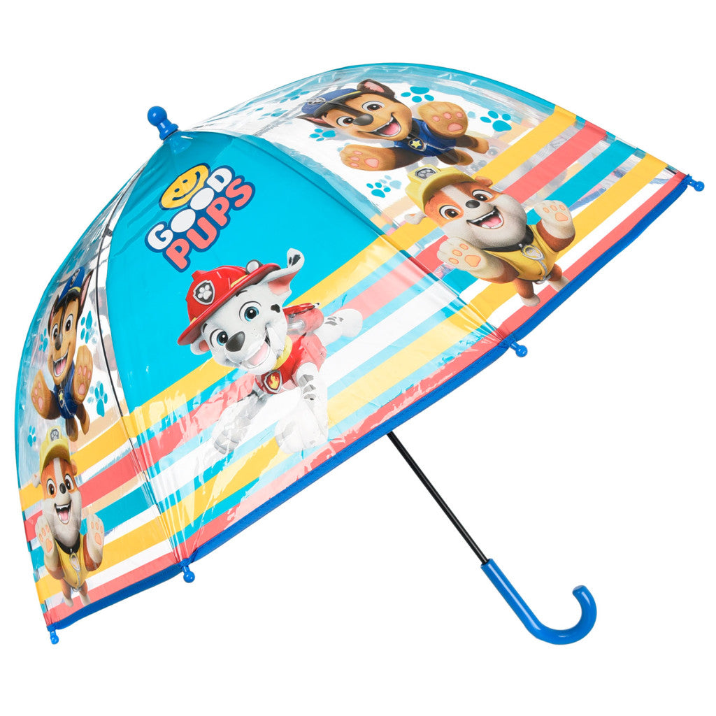 Paw Patrol Good Pups transparenter Kinder-Regenschirm Ø72 cm