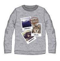 Ushuaia Pictures Graues Herren-Home-T-Shirt S-XXL