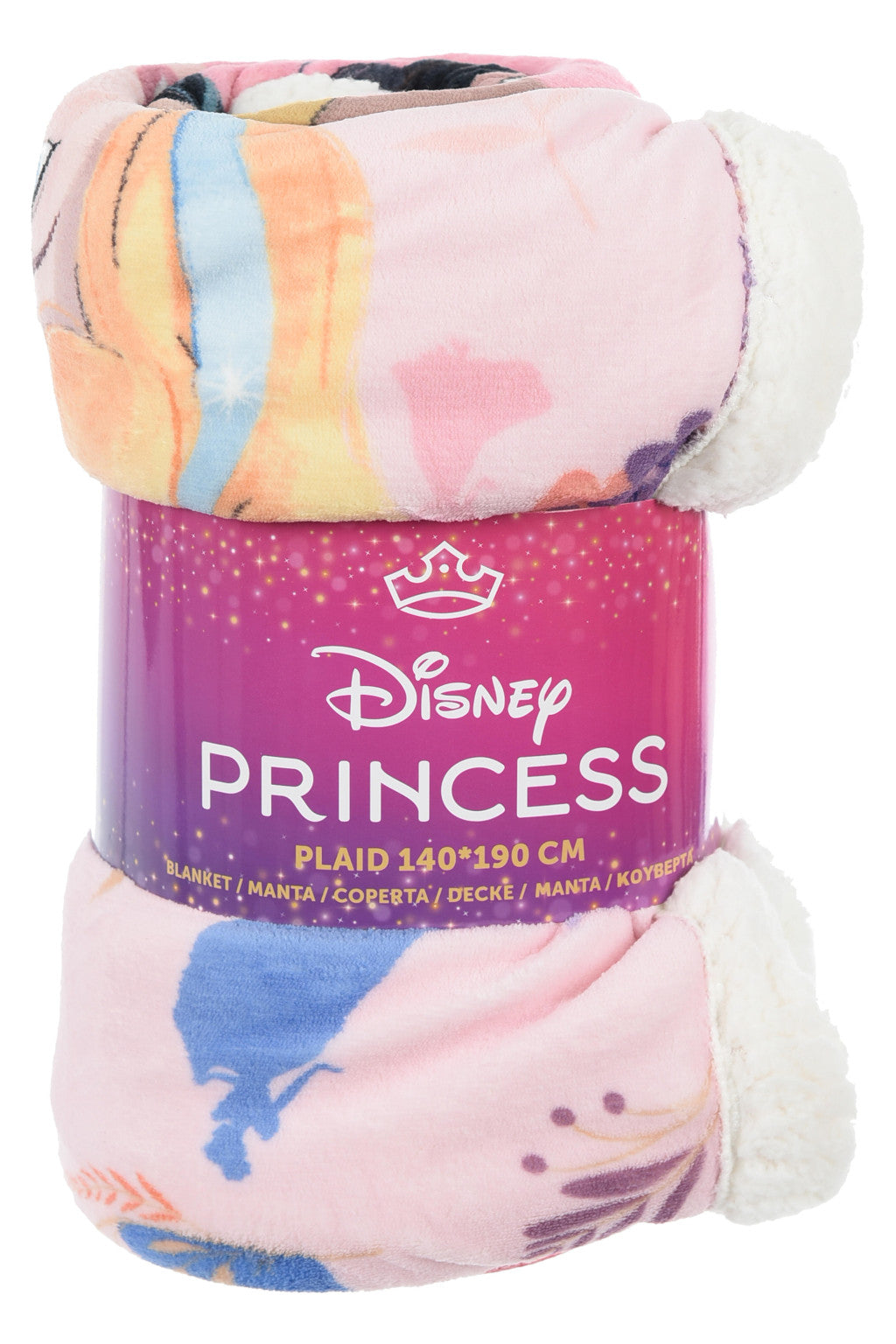 Disney Prinzessin Floral Fantasy Sherpa Decke 140x190 cm