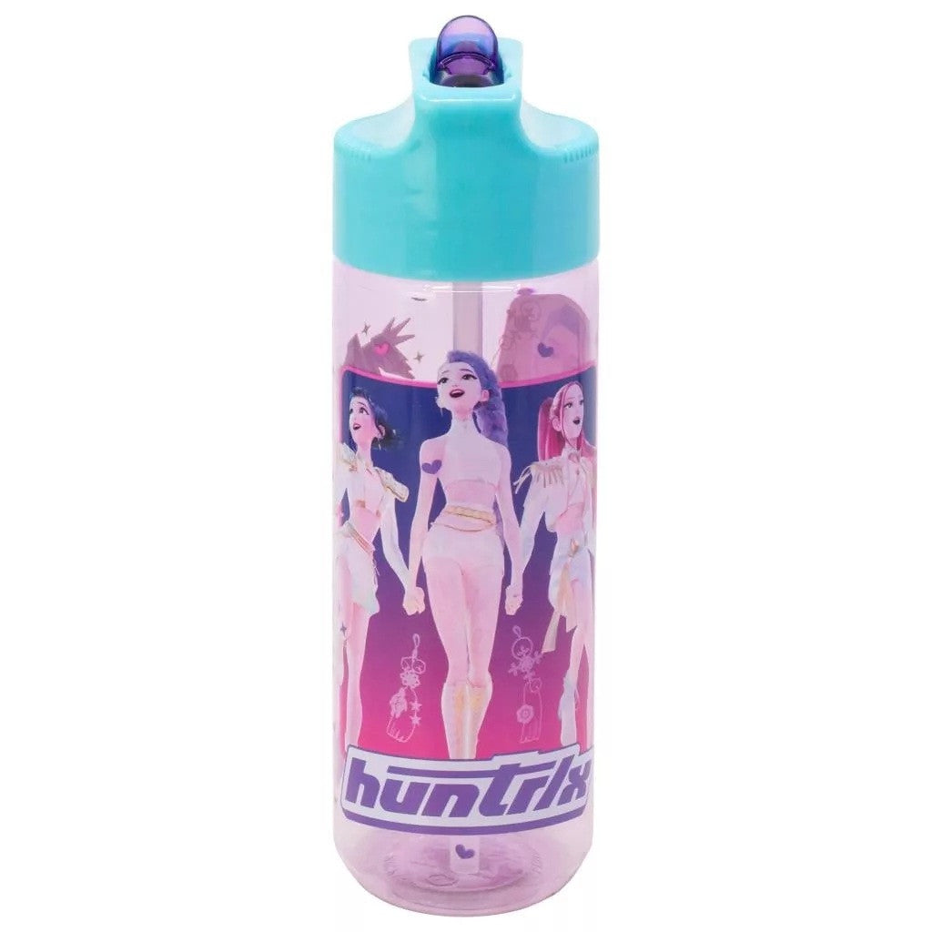 K-pop Demon Hunters Energy Hydro Tritan Kunststoff Trinkflasche mit Strohhalm 540 ml