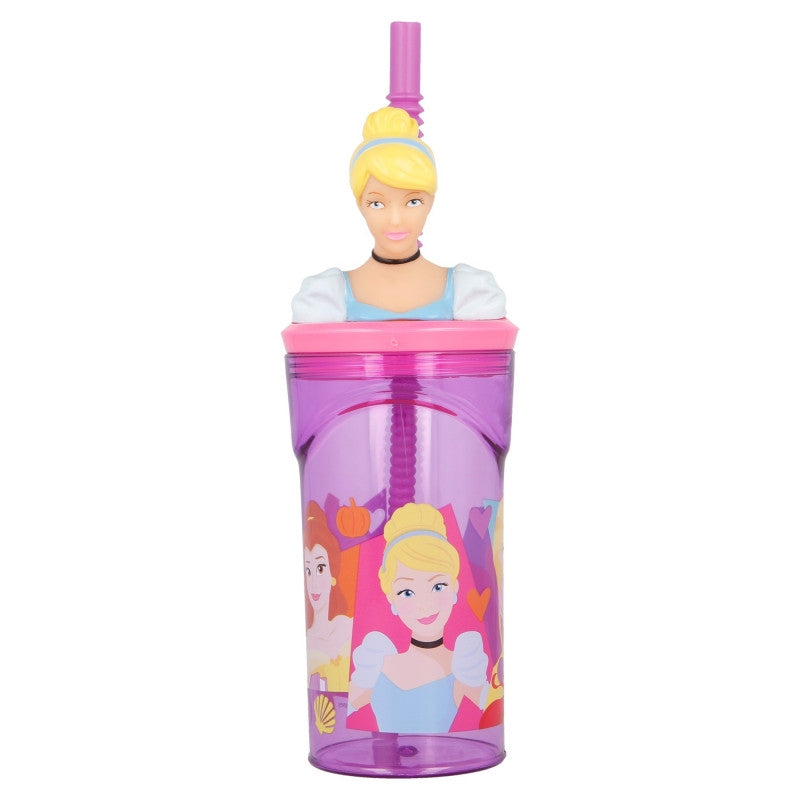 Disney Prinzessin Bright 3D Figurine Strohhalmbecher 360 ml