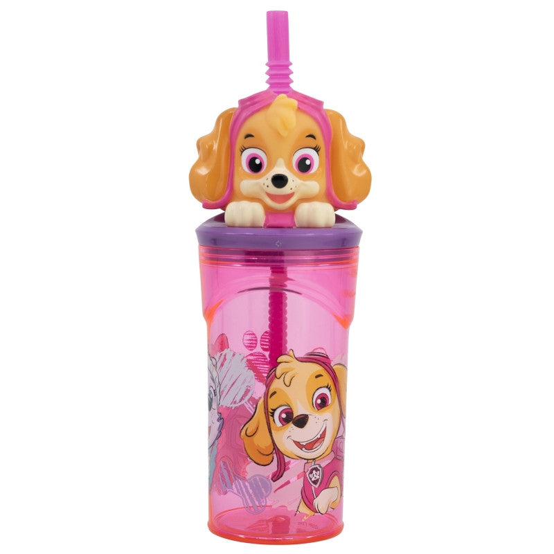 Paw Patrol Sketch 3D Figur Schale mit Strohhalm 360 ml