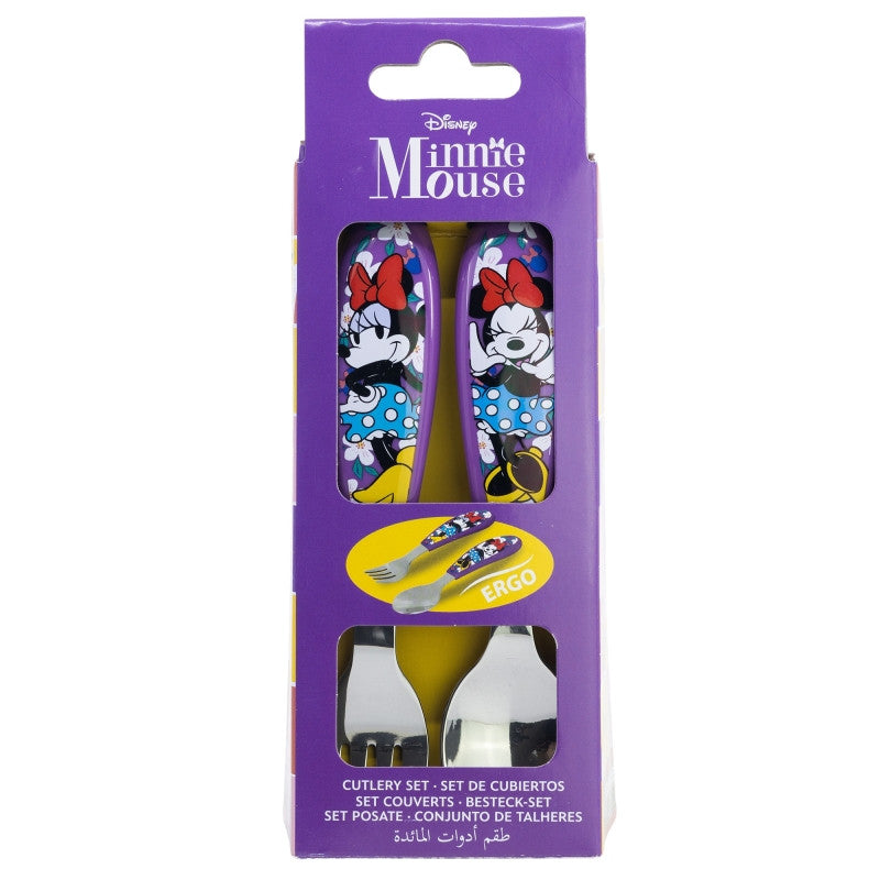 Disney Minnie Sunshine ergonomisches Besteckset aus Metall - 2-teilig