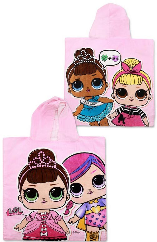 LOL Surprise! Crown Strandtuch Poncho Baumwolle 50x115 cm