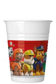 Paw Patrol Ready For Action Kunststoffbecher 8 Stück 200 ml