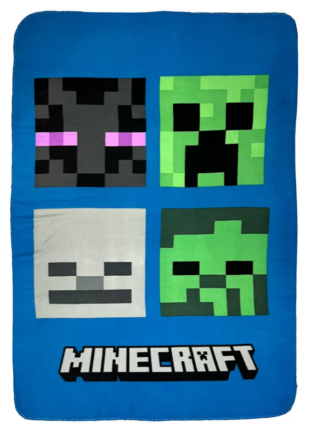 Minecraft Hostile Mobs superweiche Fleecedecke 100x150cm