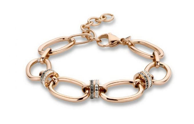 Victoria Rosegoldfarbene Steinarmband