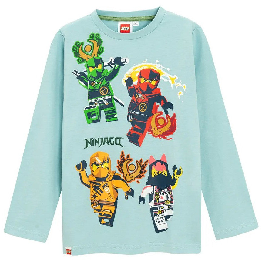 Lego Ninjago Battle Blue Kinder Langarmshirt, Oberteil 4 Jahre / 104 cm