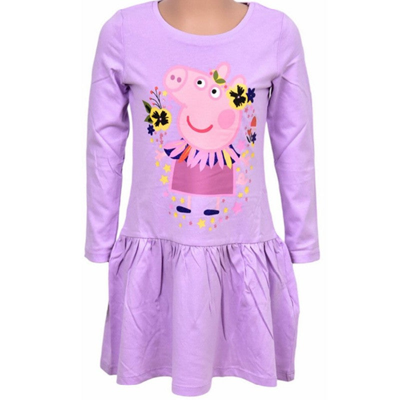 Peppa Wutz Flower Kinderkleid 3-8 Jahre