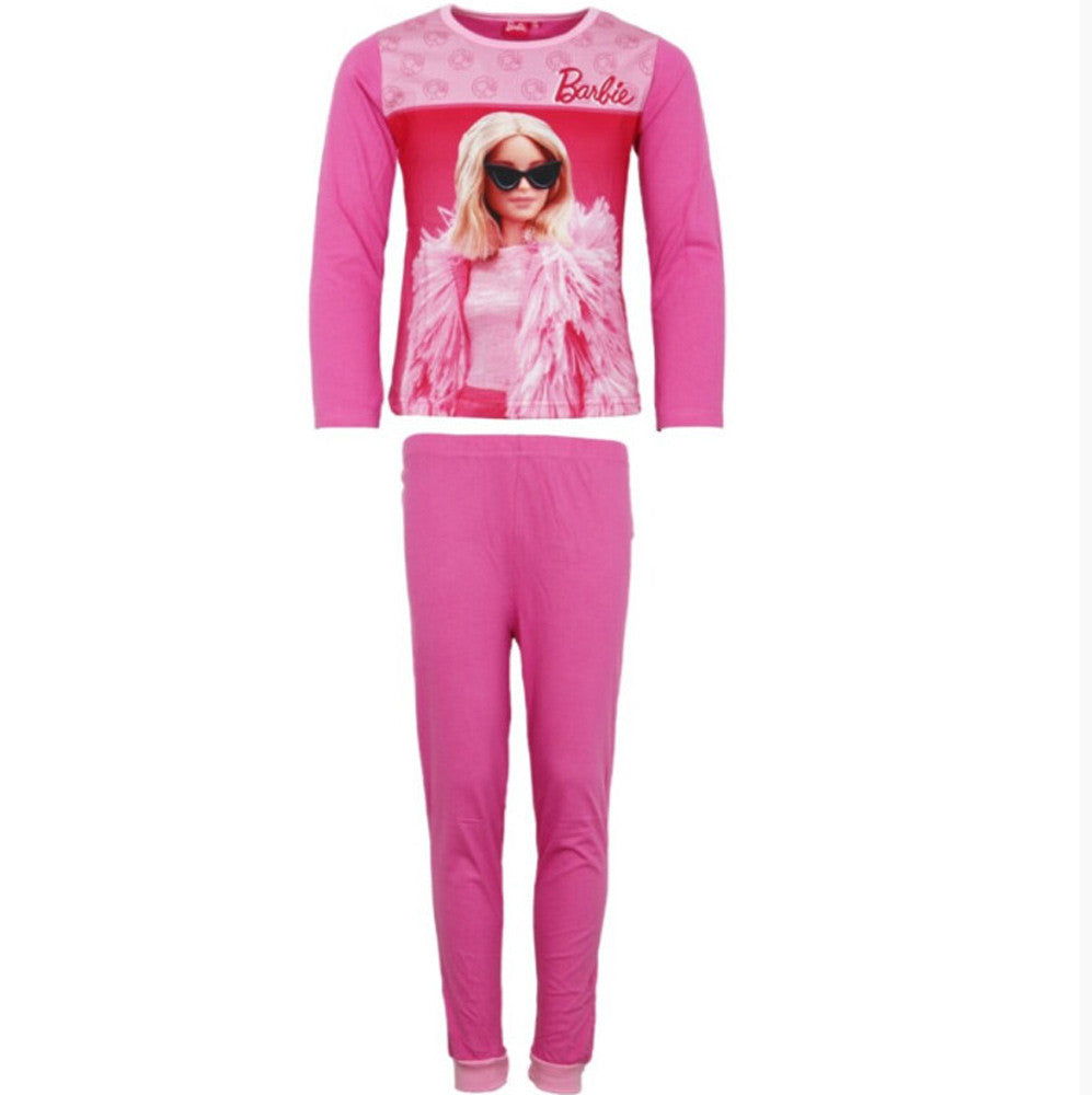 Barbie Elegant Pink Kinder langer Schlafanzug 6 Jahre / 116 cm