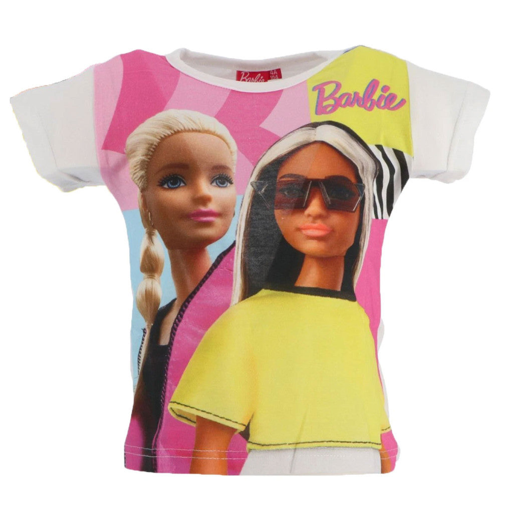 Barbie Icon White Kinder kurzärmeliges T-Shirt, Oberteil 8 Jahre