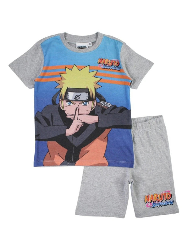 Naruto Kage Bunshin Grey Kinderkurzpyjama 7 Jahre / 122 cm