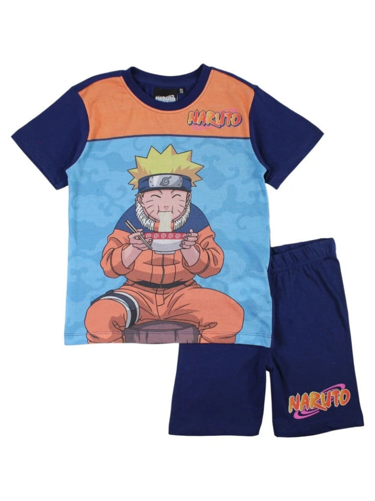 Naruto Ramen Blue kurze Kinderpyjama 10 Jahre / 140 cm