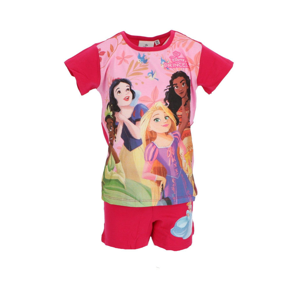 Disney Prinzessin Friendship Pink Kinder Schlafanzug kurz 6 Jahre / 116 cm