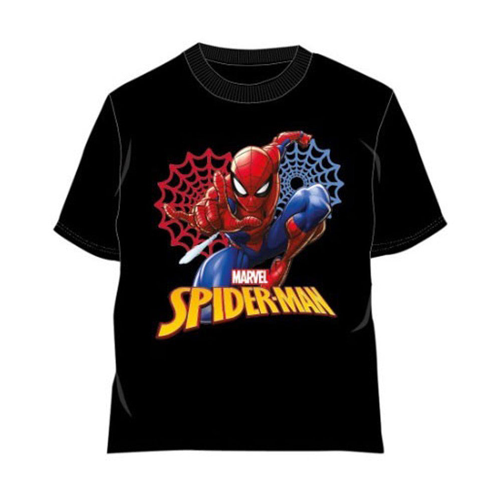 Spiderman Dynamic Hero Black Kinderkurzarmshirt, Oberteil 3 Jahre / 98 cm