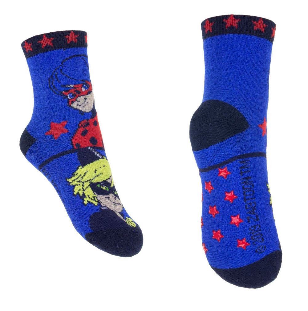 Miraculous Geschichten von Ladybug und Cat Noir Stars  Kinder dicke rutschfeste Socken 23/26
