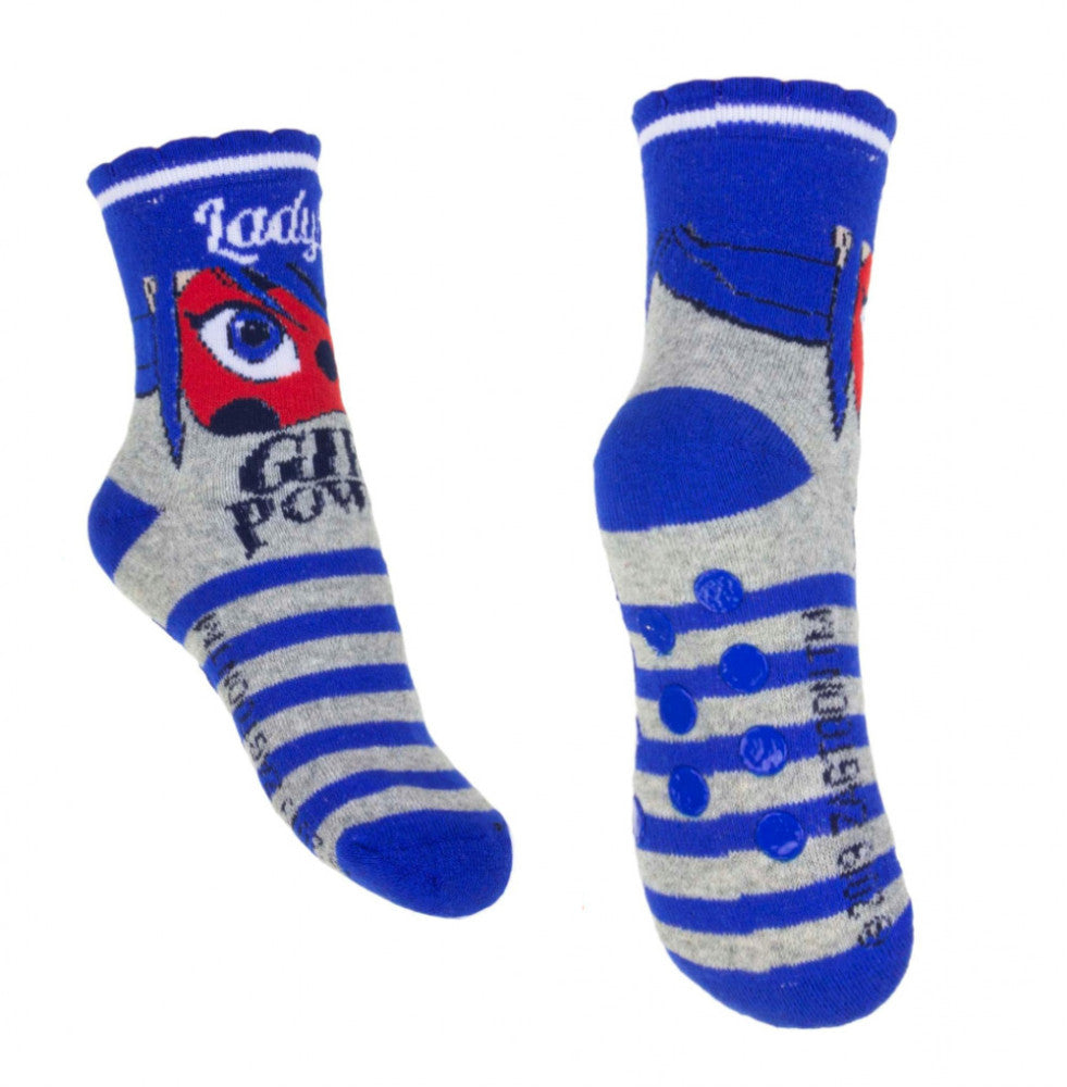Miraculous Geschichten von Ladybug und Cat Noir Girl Power Kinder dicke Anti-Rutsch-Socken 23/26