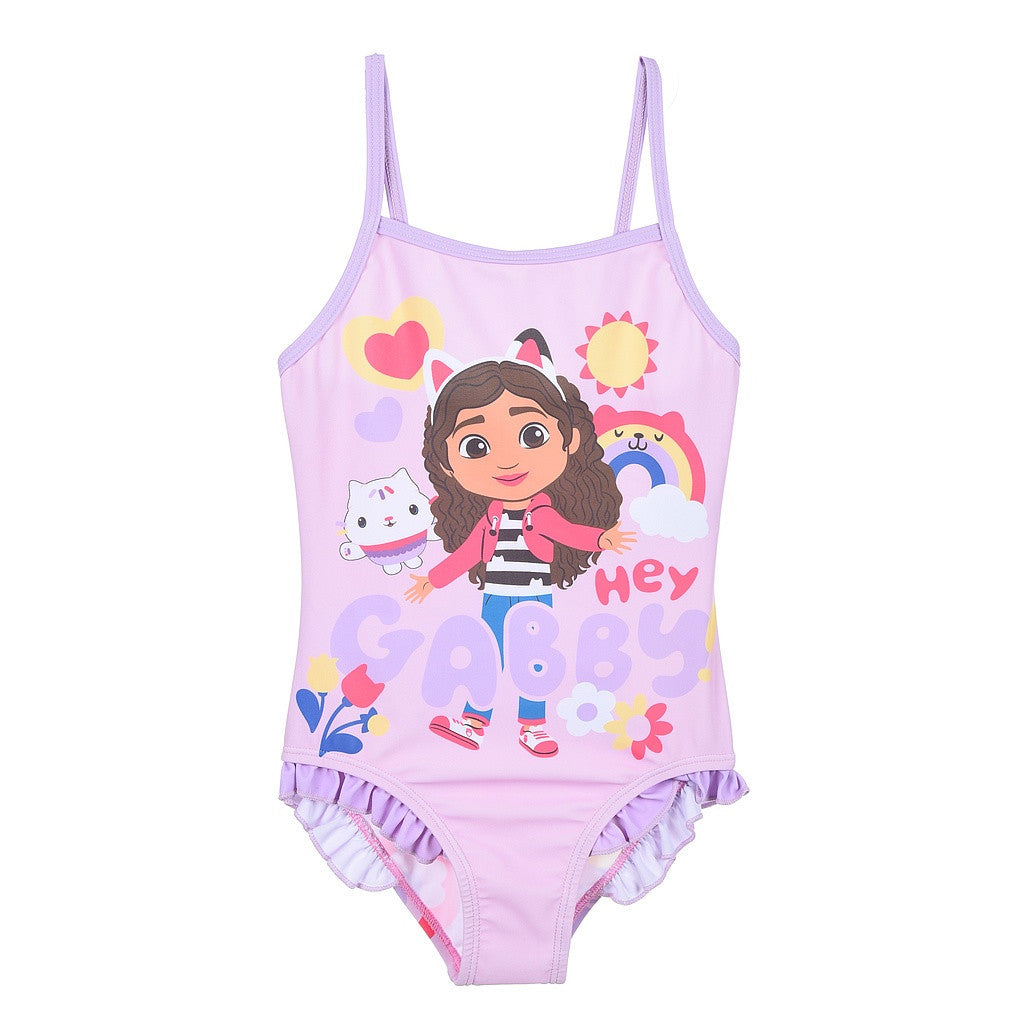 Gabby's Dollhouse Hey Pink Kinder Badeanzug, Schwimmen 8 Jahre / 128 cm