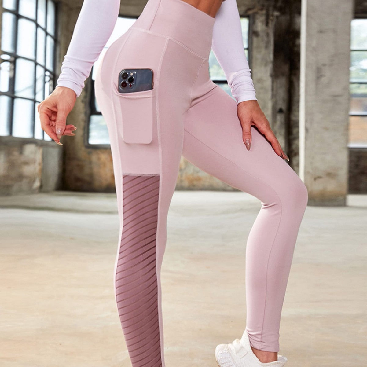 Damen Yoga Fitness Leggings, eng anliegend, kurze Baselayer-Hose