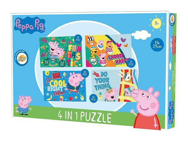 Peppa Wutz Spaßpuzzle 4 in 1