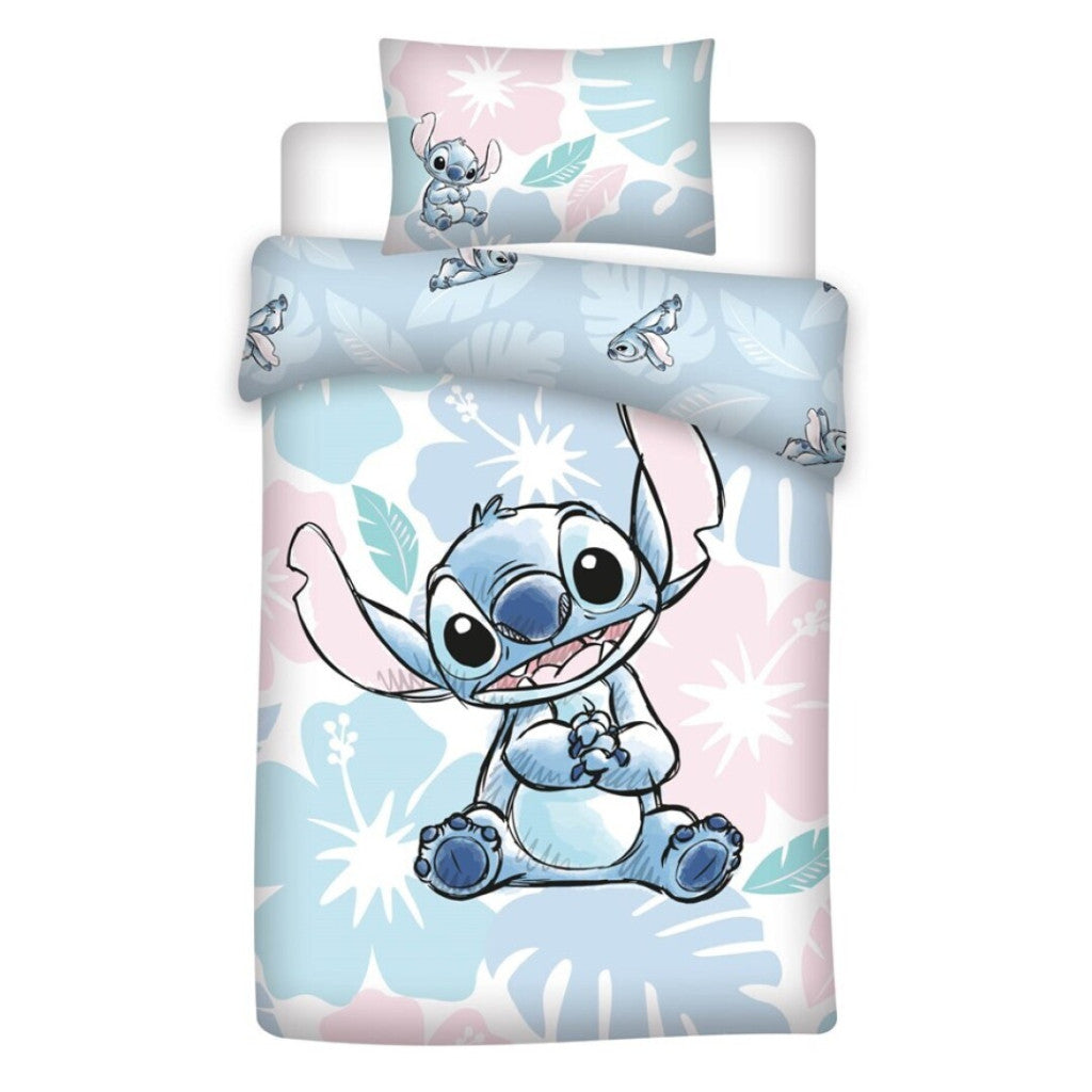 Disney Lilo und Stitch Pastel Kinderbettwäsche 100×140 cm, 40×60 cm