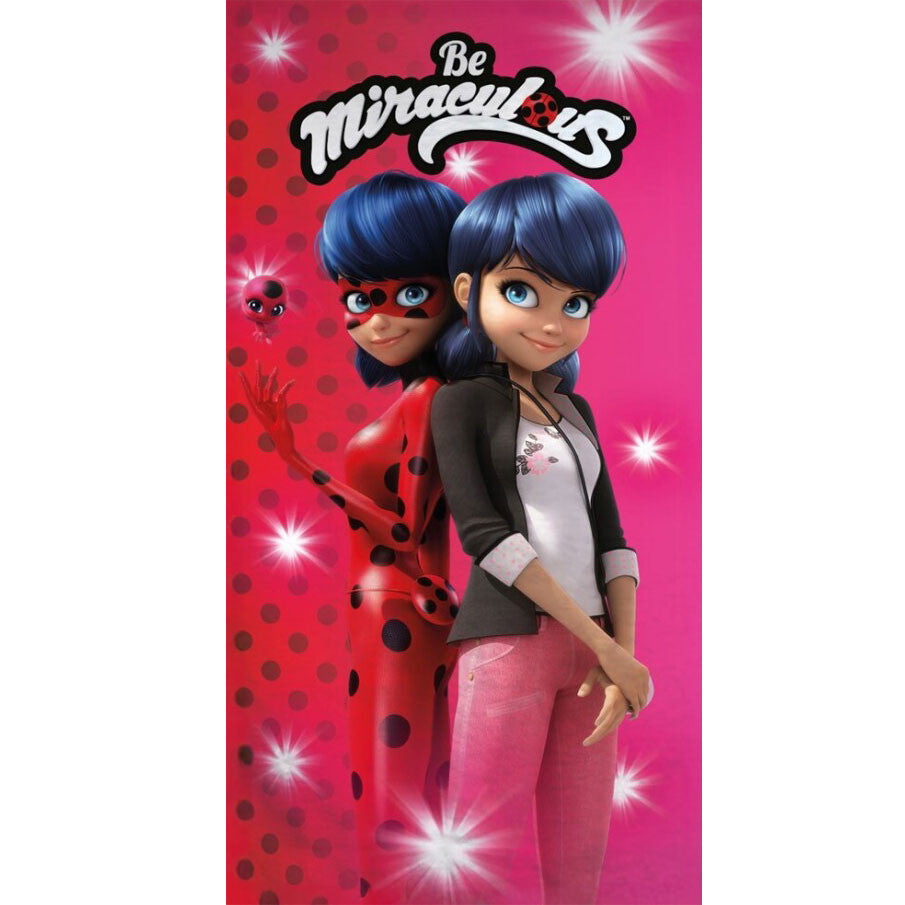 Miraculous Geschichten von Ladybug und Cat Noir Secret Identity Badetuch, Strandtuch 70x140cm (Fast Dry)