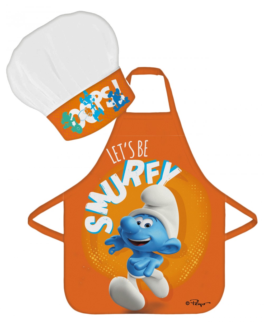 Die Schlümpfe Oops  Kinder-Schürze 2-teiliges Set