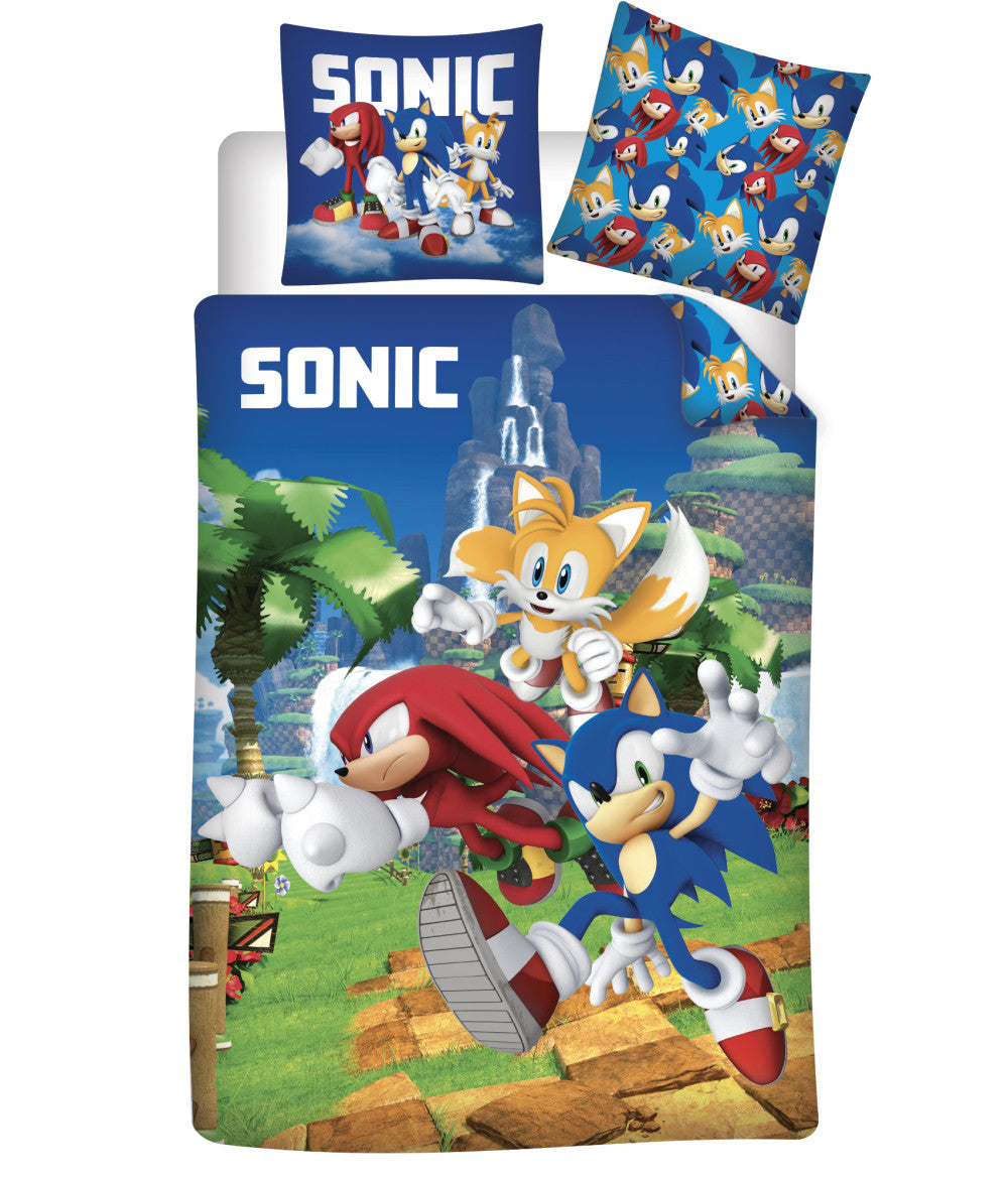 Sonic the Hedgehog Speedy Dreams Kinderbettwäsche 100×135 cm, 40×60 cm