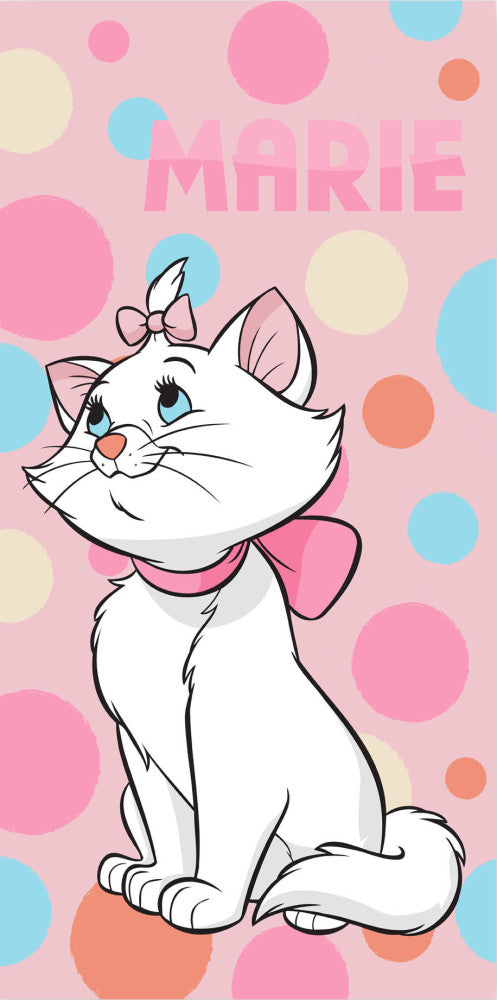 Disney Marie Bubble Katzenbadetuch, Strandtuch 70x140cm