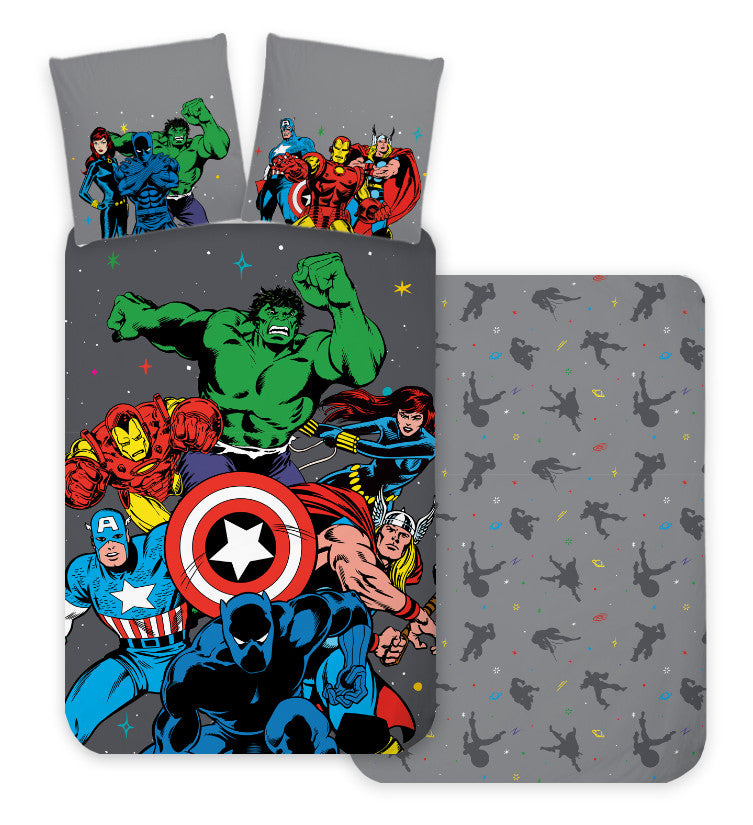 Avengers Classic Comic Style Bettwäsche 140×200cm, 70×90 cm