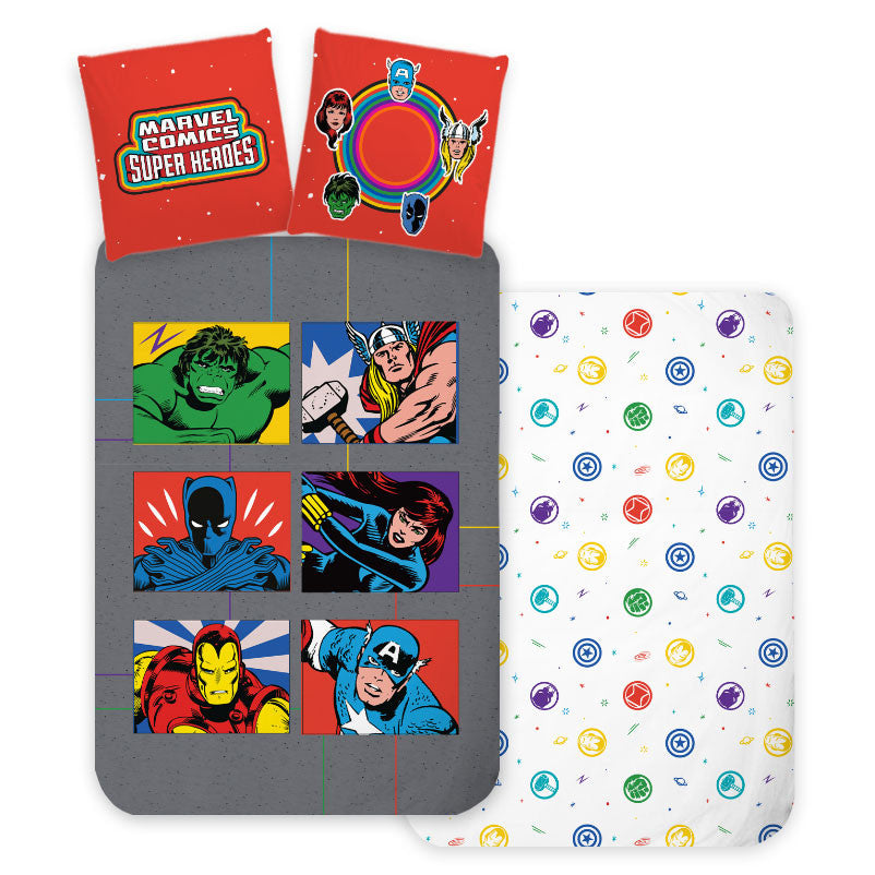 Avengers Symbols  Bettwäsche-Set 140×200cm, 70×90 cm