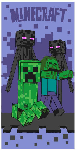 Minecraft Sketch Mobs Badetuch, Strandtuch 70x140cm