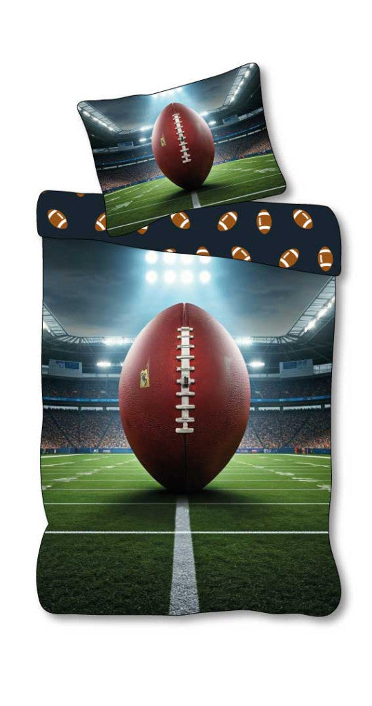 Sport Field Amerikanisches Fußball-Bettwäsche-Set 140×200cm, 70×90 cm