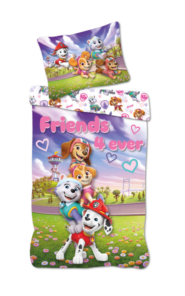 Paw Patrol Friends 4 Ever Kinder-Bettwäsche 100×135cm, 40×60 cm