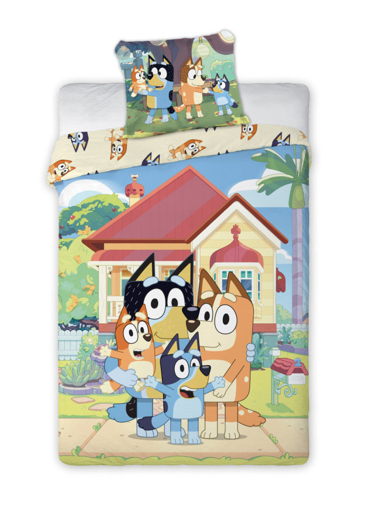 Bluey Family Home Bettwäsche 140×200cm, 70×90 cm