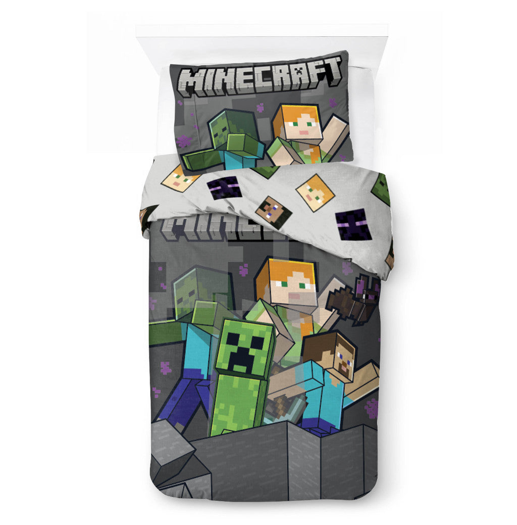 Minecraft Mob Fushion Mayhem Bettwäsche 140×200 cm, 70×90 cm