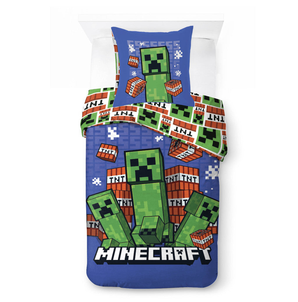 Minecraft Survive the Spiral Bettwäsche 140×200cm, 70×90 cm