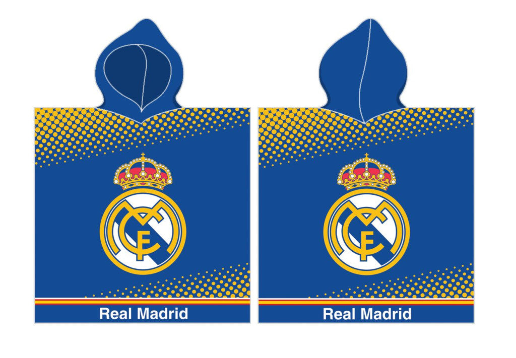 Real Madrid Blue Strandtuch Poncho 55x110 cm