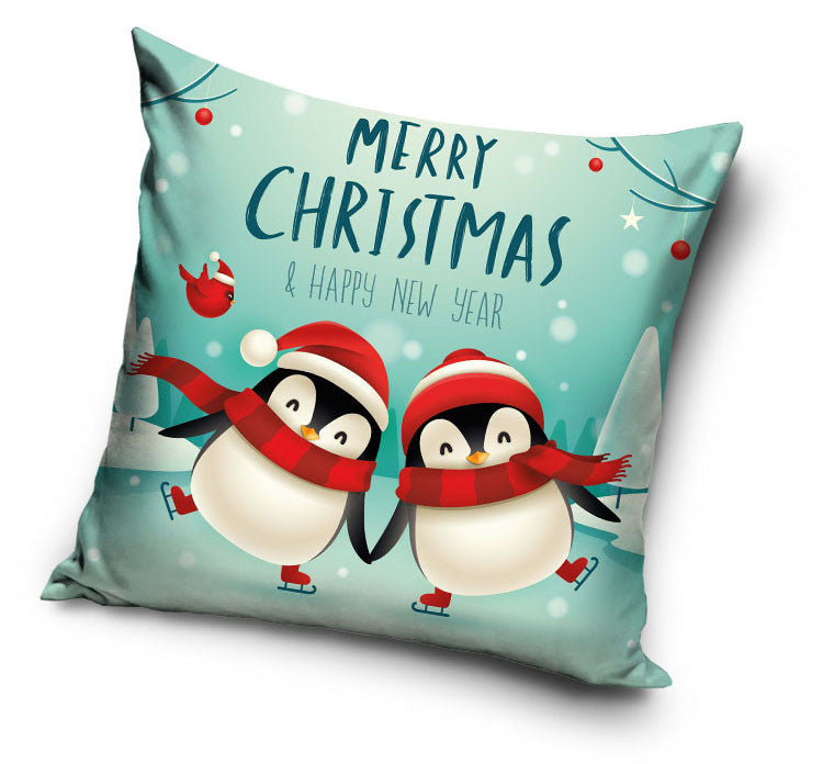 Weihnachten Penguins Kissenbezug 40x40 cm
