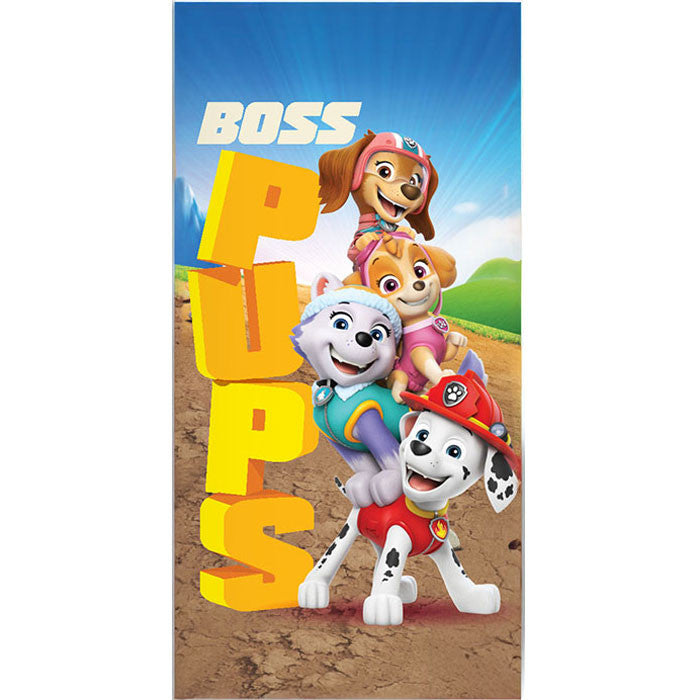 Paw Patrol Boss Pups Badetuch, Strandtuch 70x140cm