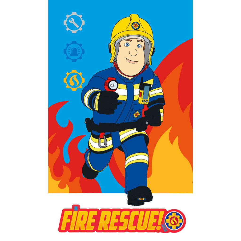 Feuerwehrmann Sam Rescue Handtuch, Gesichtstuch, Badehandtuch 30x50 cm