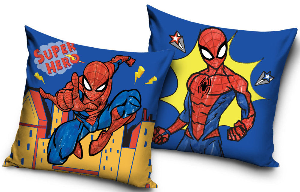 Spiderman Super Hero Samt-Kissenbezug 40x40 cm