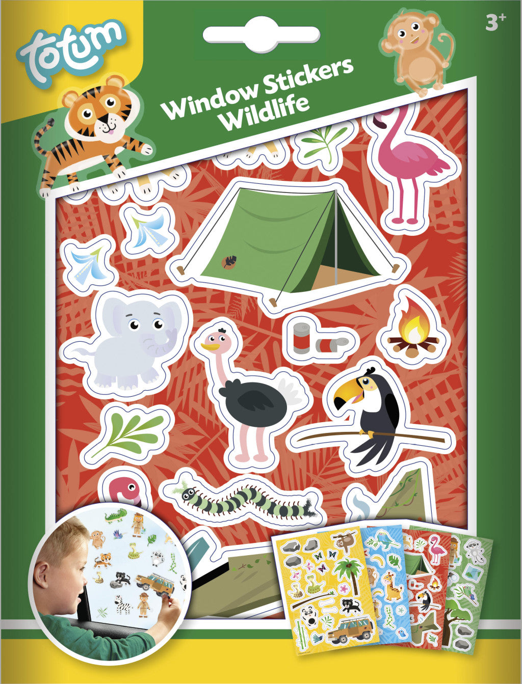 Tiere Wildlife Fensteraufkleber-Set