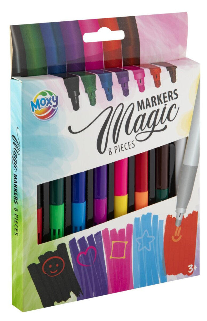 Farbe Moxy Magisches Filzstift-Set, 8-teilig
